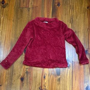 Dudley Stephens Vibrant Red Fleece Top